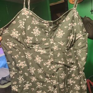 Floral Button-Down Tank